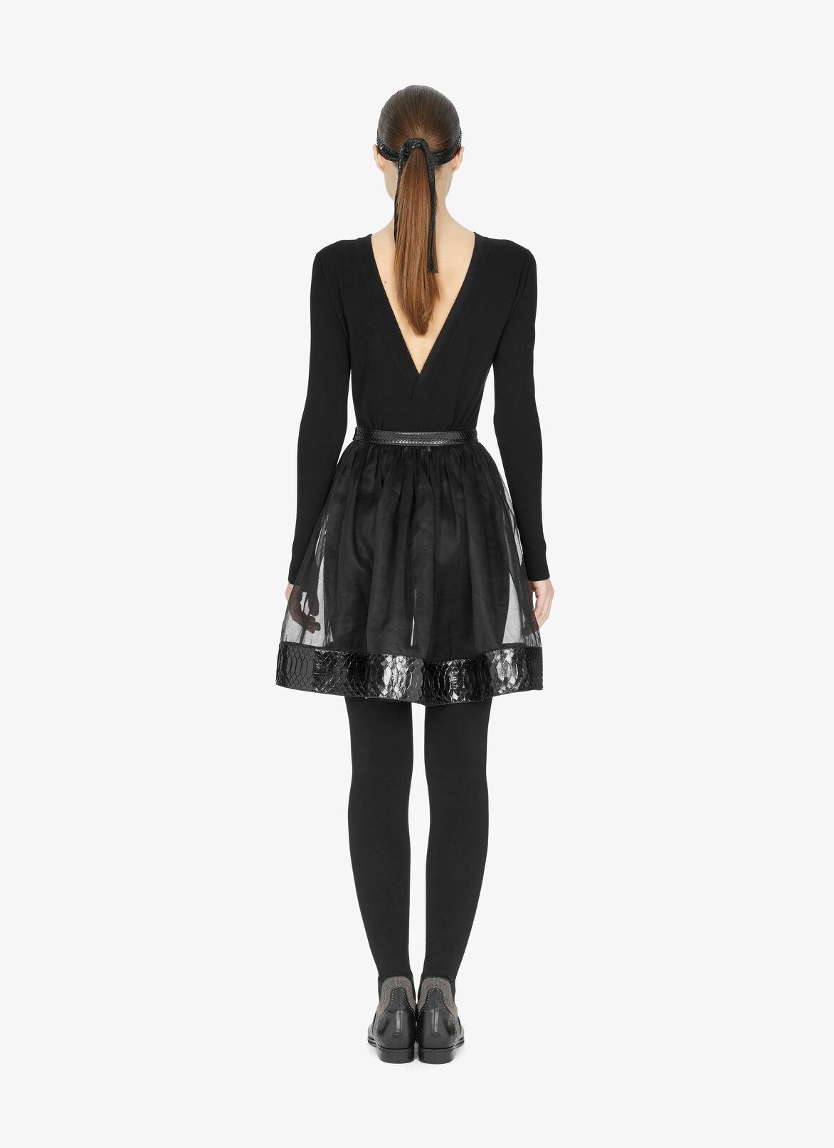 Alaïa Edition 1990 Organza And Python Ballerina Skirt ALAÏA BLACK ALAÏA EDITION 1990 ORGANZA AND PYTHON BALLERINA SKIRT